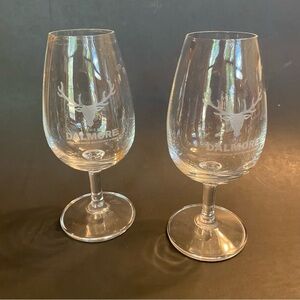 Dalmore Glasses Scotch Whisky Nosing Tasting Bar Set of Two